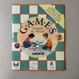 Unicef Games Around the World Sticker Book 6 Board Games Indoor Summer Activity